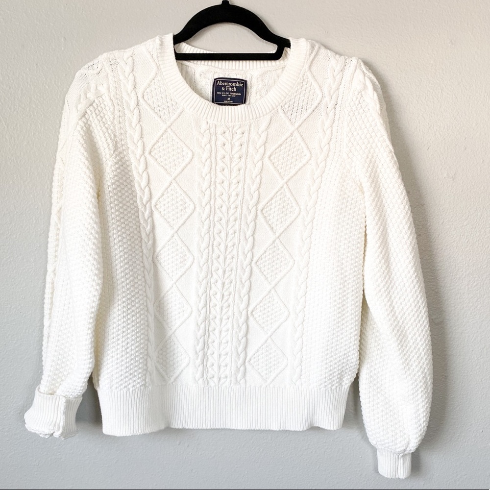 Abercrombie & Fitch Cotton Blend Knit Sweater